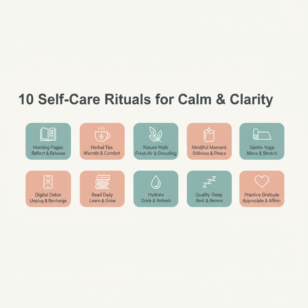 10 Daily Self-Care Rituals for Calm & Clarity